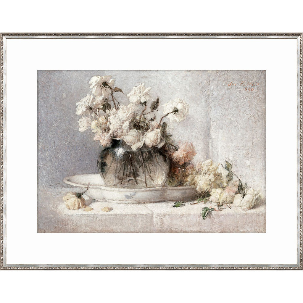 Roses In A Glass Vassel - Light House Co.