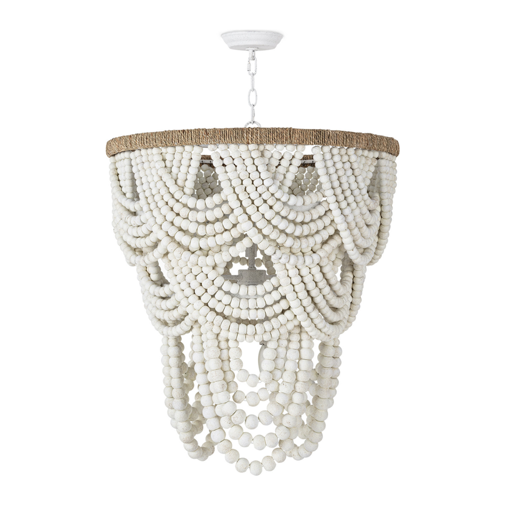 Lorelei Wood Bead Chandelier - Light House Co.