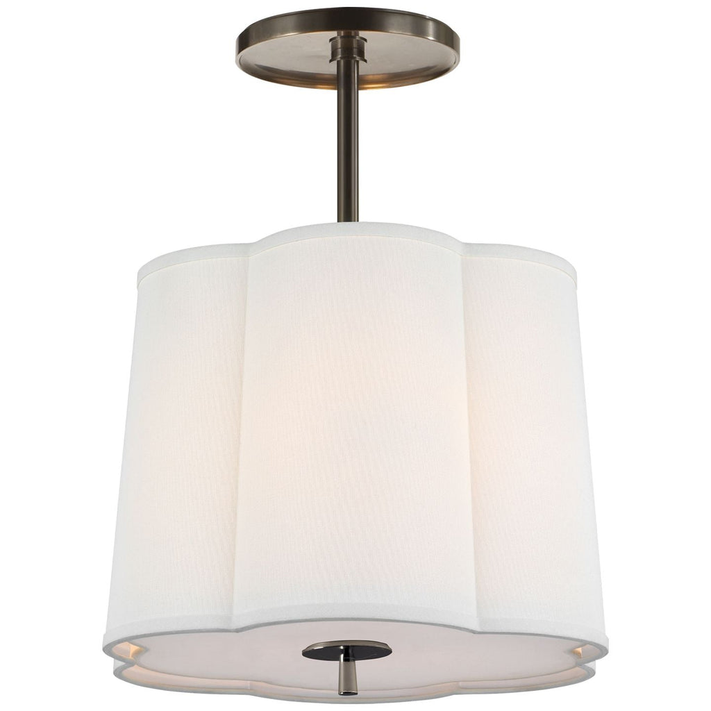 Simple Scallop Semi-Flush Mount - Light House Co.