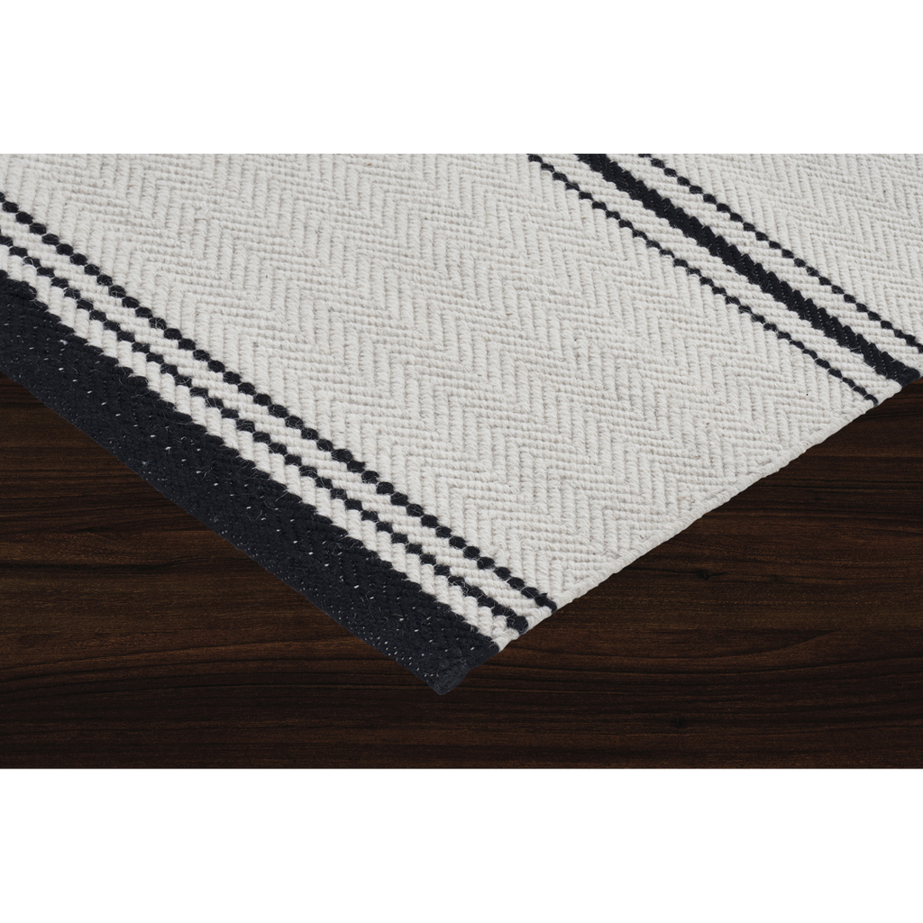 Alice Ivory & Black Rug - Light House Co.