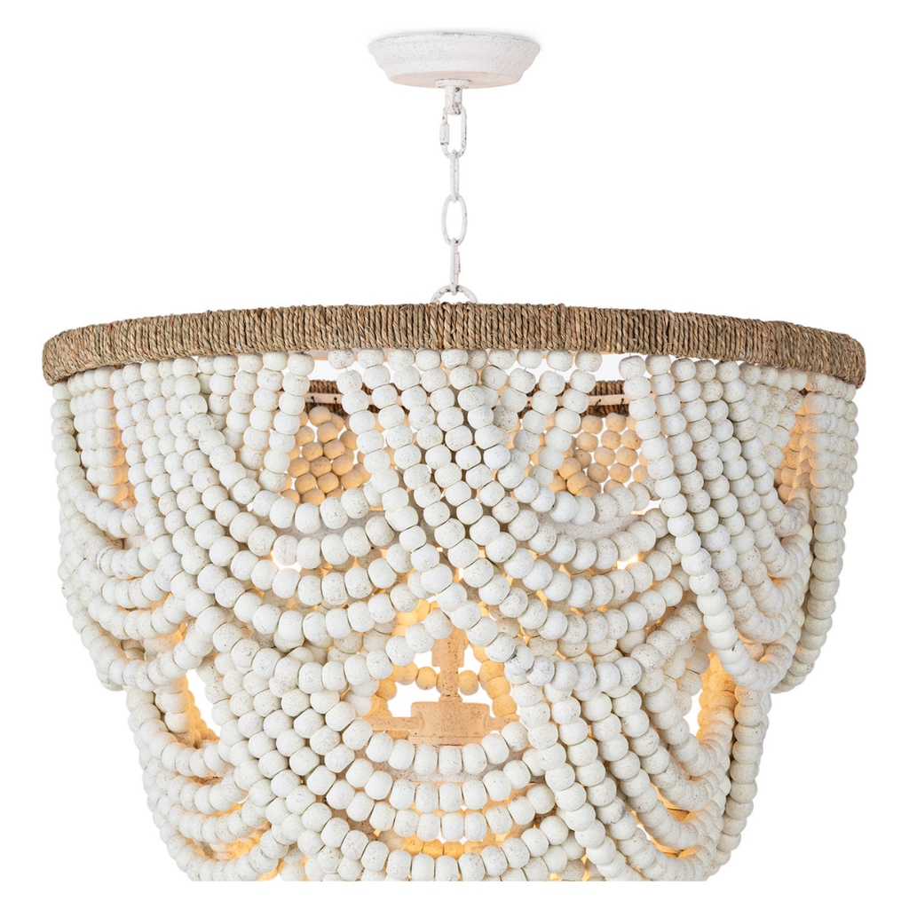 Lorelei Wood Bead Chandelier - Light House Co.