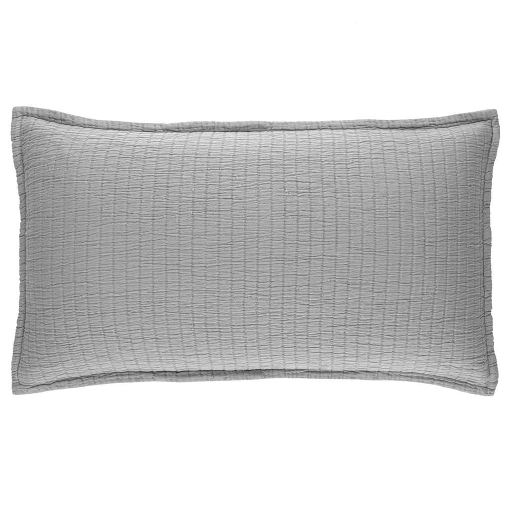 Boyfriend Grey Matelasse Sham - Light House Co.
