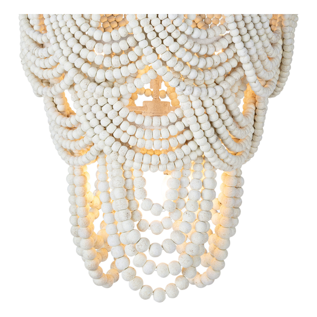 Lorelei Wood Bead Chandelier - Light House Co.