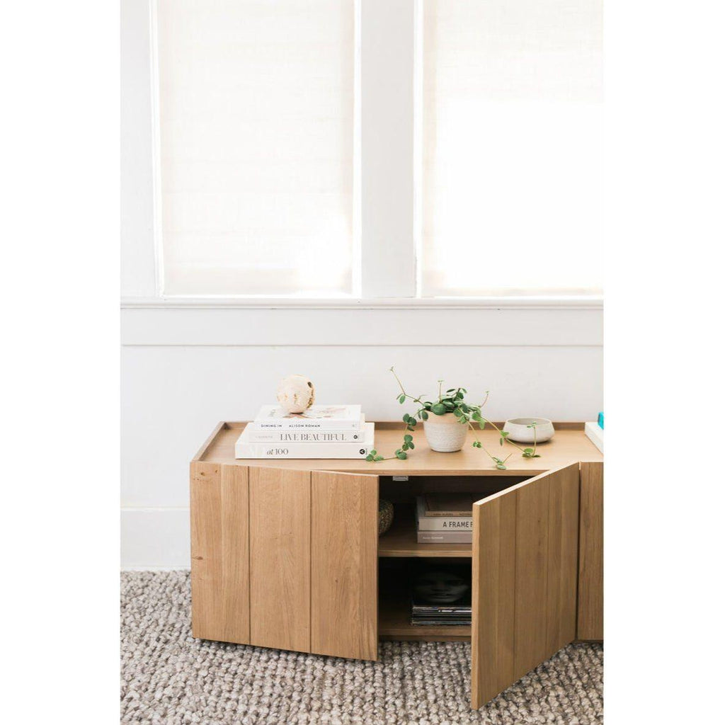 Plank Natural Media Cabinet - Light House Co.