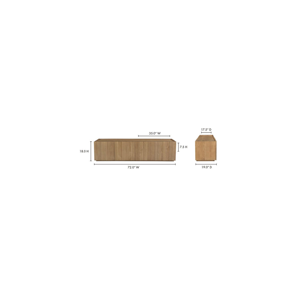 Plank Natural Media Cabinet - Light House Co.