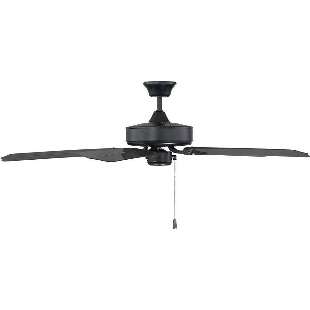Nomad 52" Ceiling Fan in Flat Black - Light House Co.