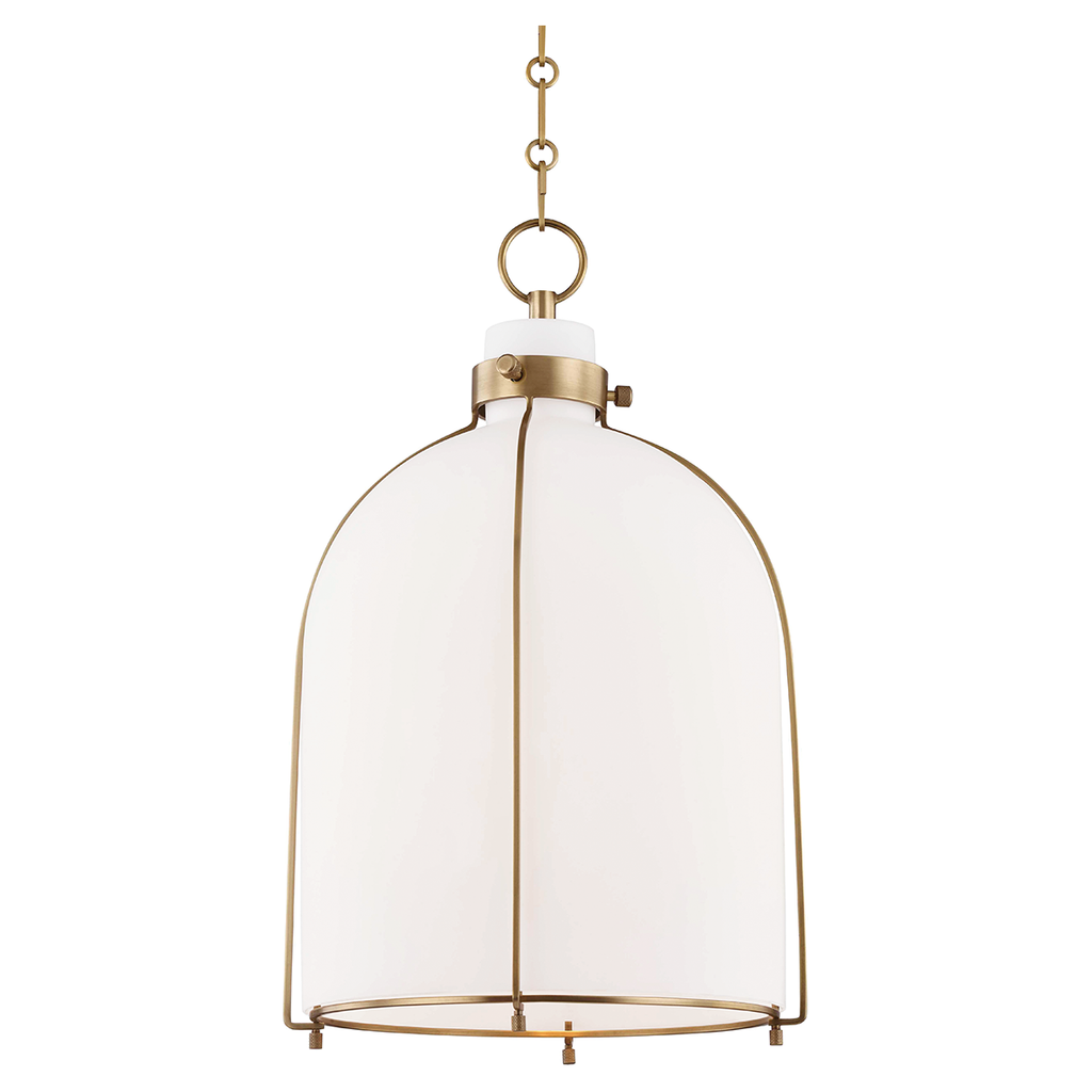 Eldridge Dome Pendant With Opal Glass - Light House Co.