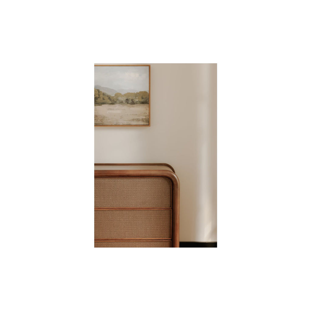 Rye Warm Brown 3 Drawer Nightstand - Light House Co.