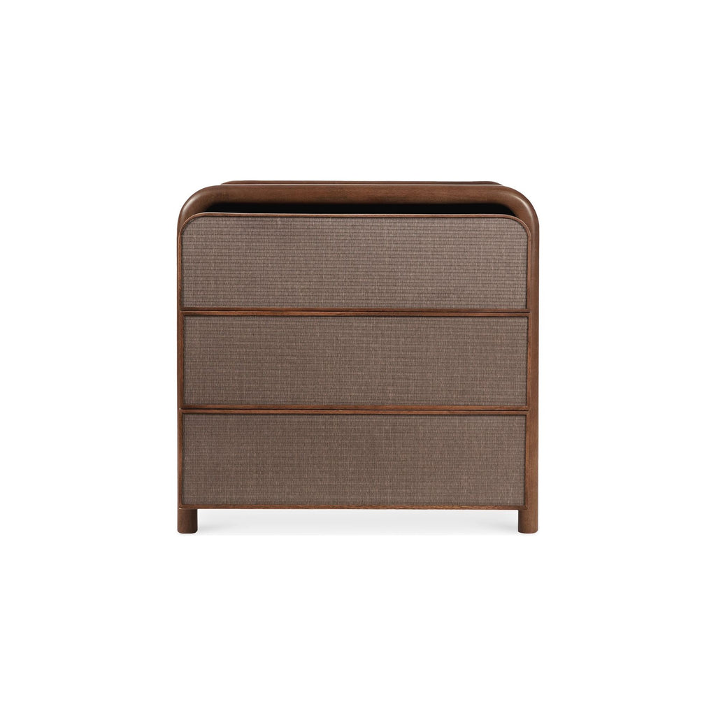 Rye Warm Brown 3 Drawer Nightstand - Light House Co.