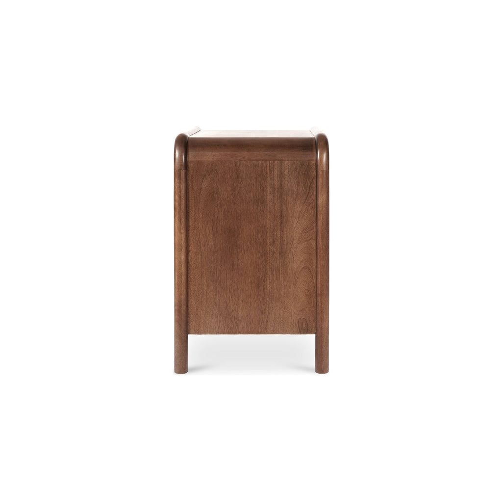 Rye Warm Brown 3 Drawer Nightstand - Light House Co.