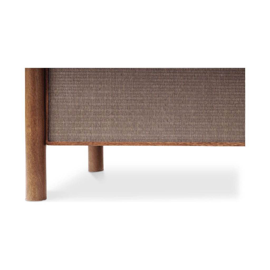 Rye Warm Brown 3 Drawer Nightstand - Light House Co.