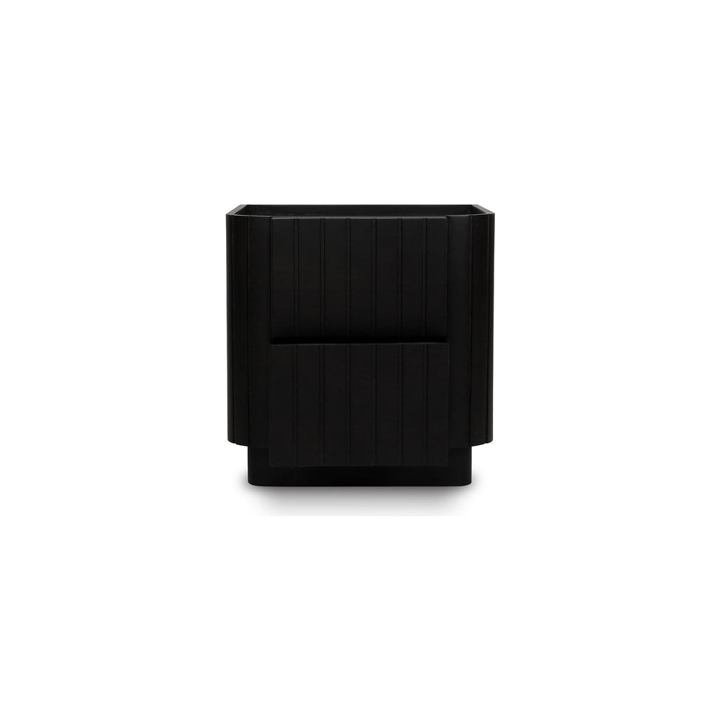 Povera Black Nightstand - Light House Co.