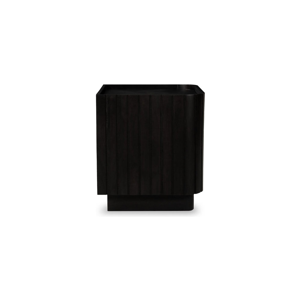 Povera Black Nightstand - Light House Co.