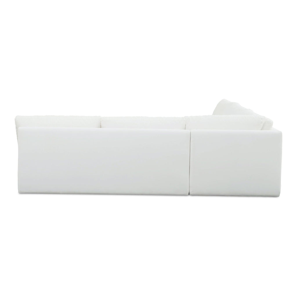 Miles Outdoor Modular 3 Piece White | Outdoor Sofas | Moe's - Light House Co.