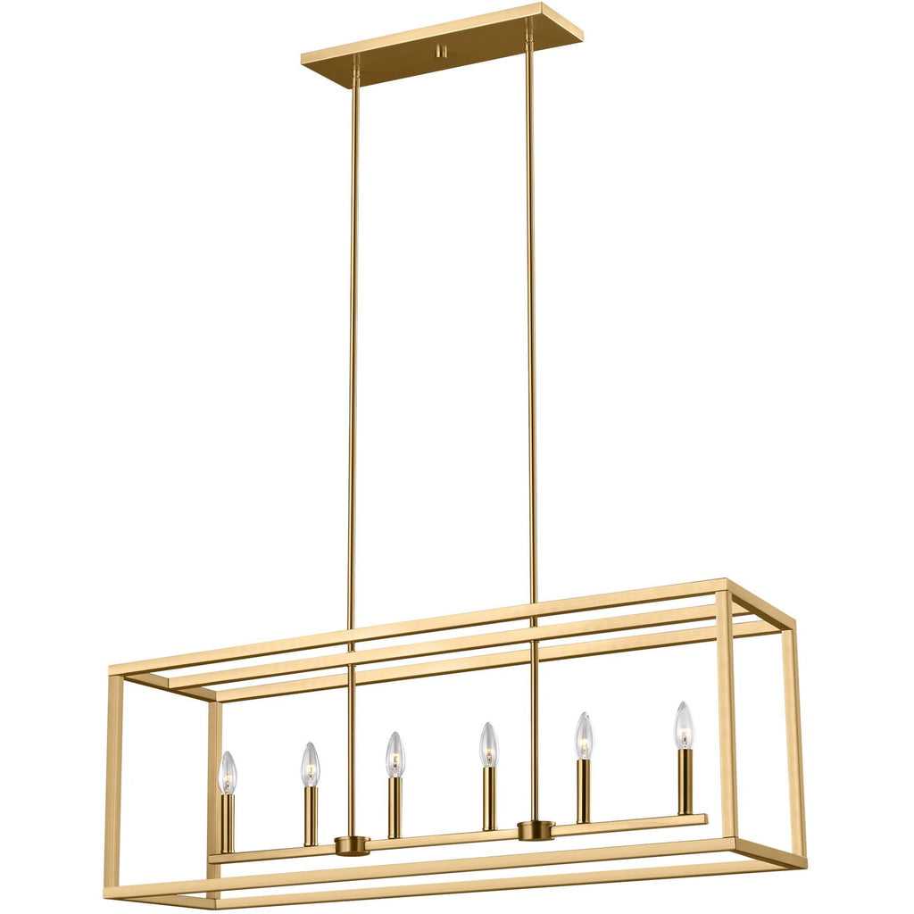 Moffet Street Six Light Linear Chandelier - Light House Co.