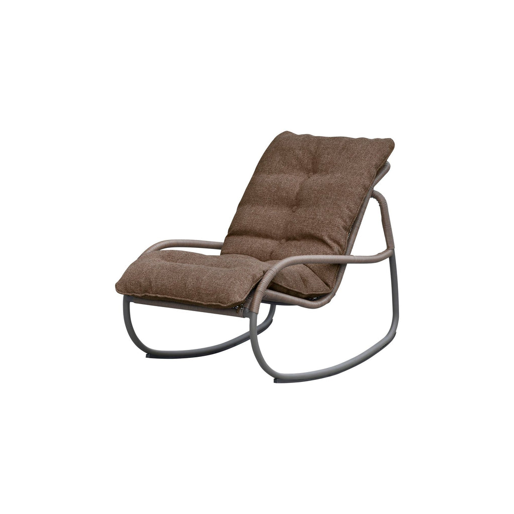 Lyra Outdoor Rocking Chair Brown | Outdoor Chairs | Moe's - Light House Co.