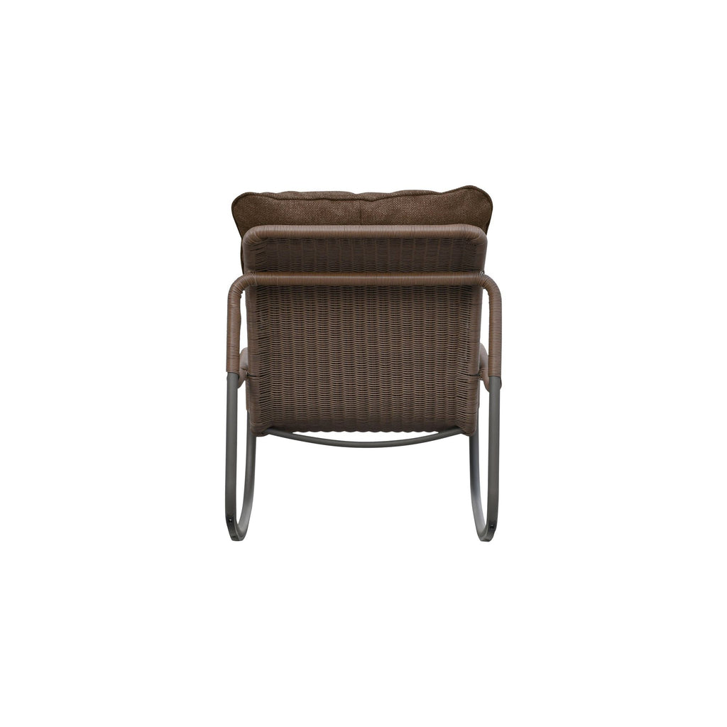 Lyra Outdoor Rocking Chair Brown | Outdoor Chairs | Moe's - Light House Co.
