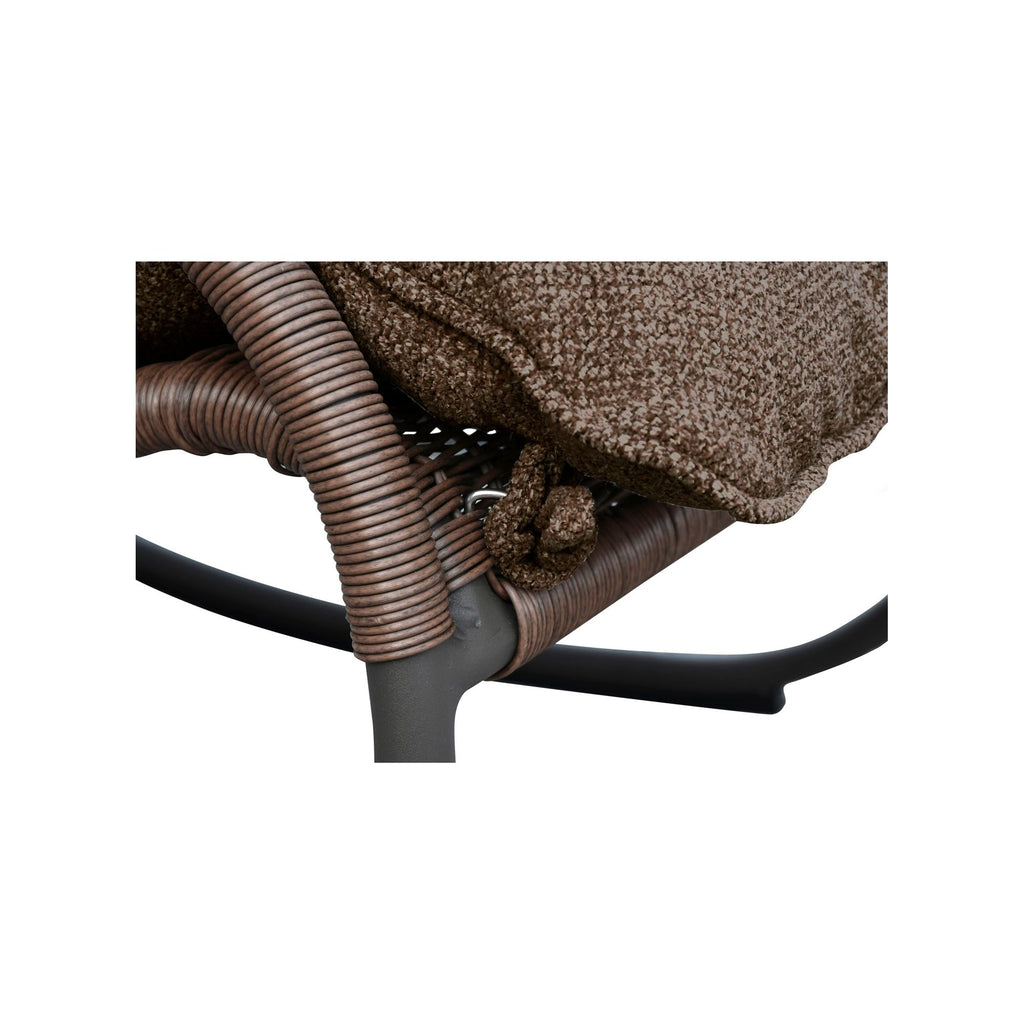 Lyra Outdoor Rocking Chair Brown | Outdoor Chairs | Moe's - Light House Co.