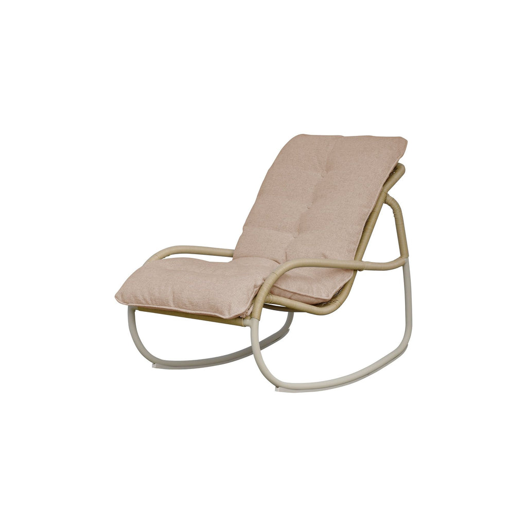 Lyra Outdoor Rocking Chair Beige | Outdoor Chairs | Moe's - Light House Co.