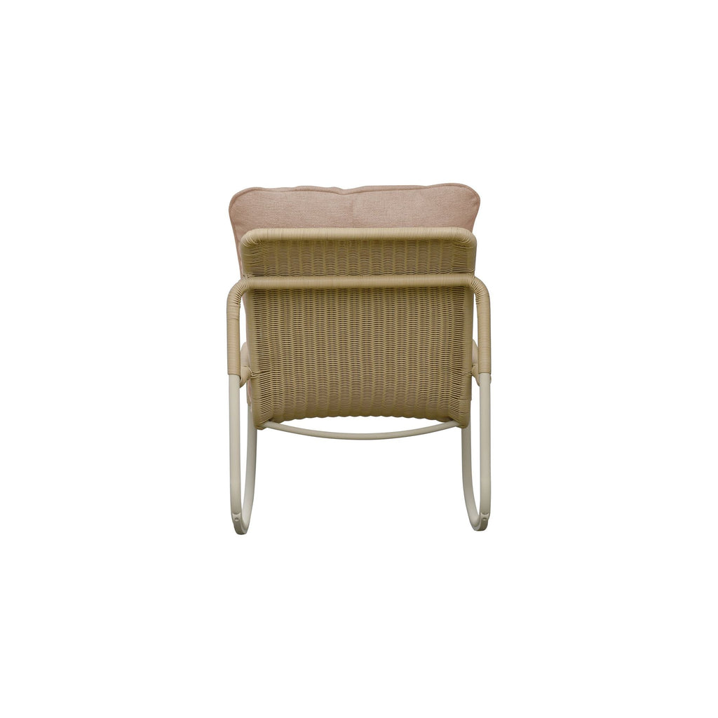 Lyra Outdoor Rocking Chair Beige | Outdoor Chairs | Moe's - Light House Co.