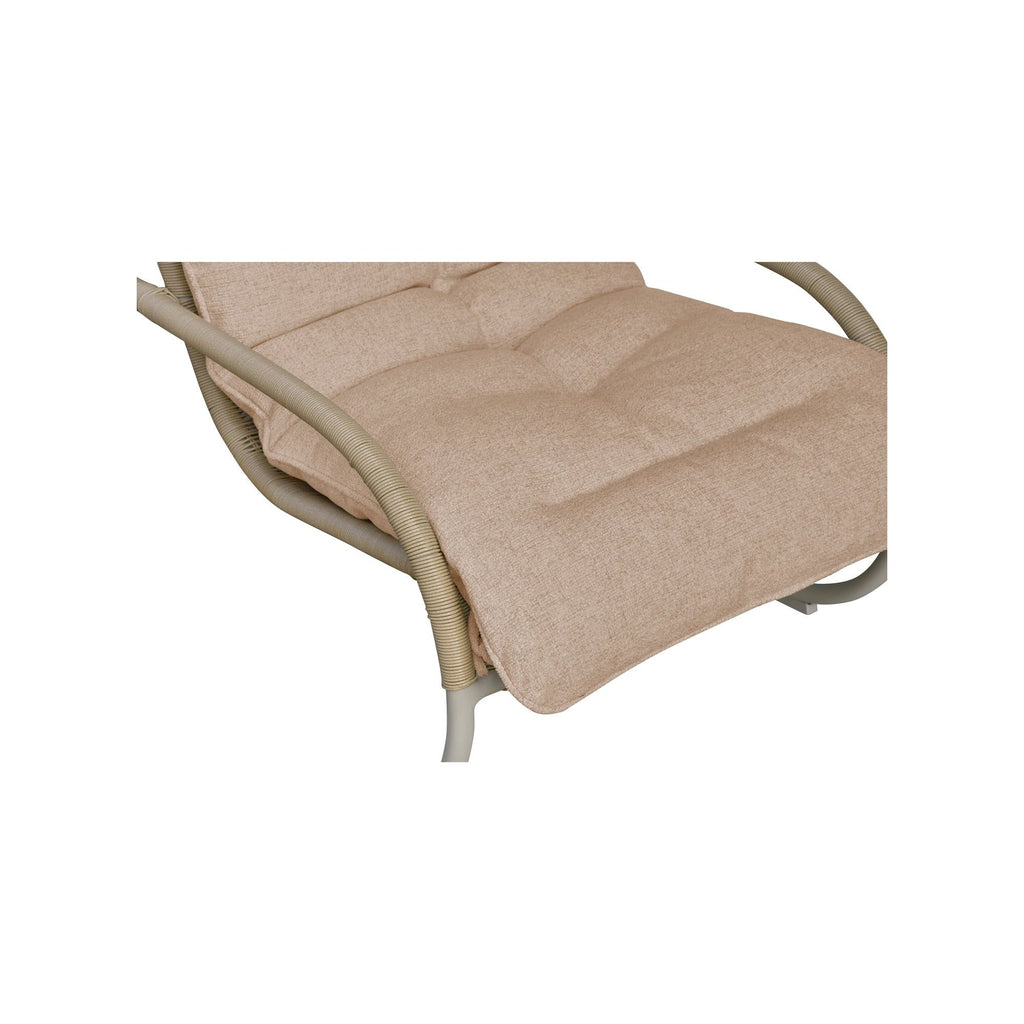 Lyra Outdoor Rocking Chair Beige | Outdoor Chairs | Moe's - Light House Co.
