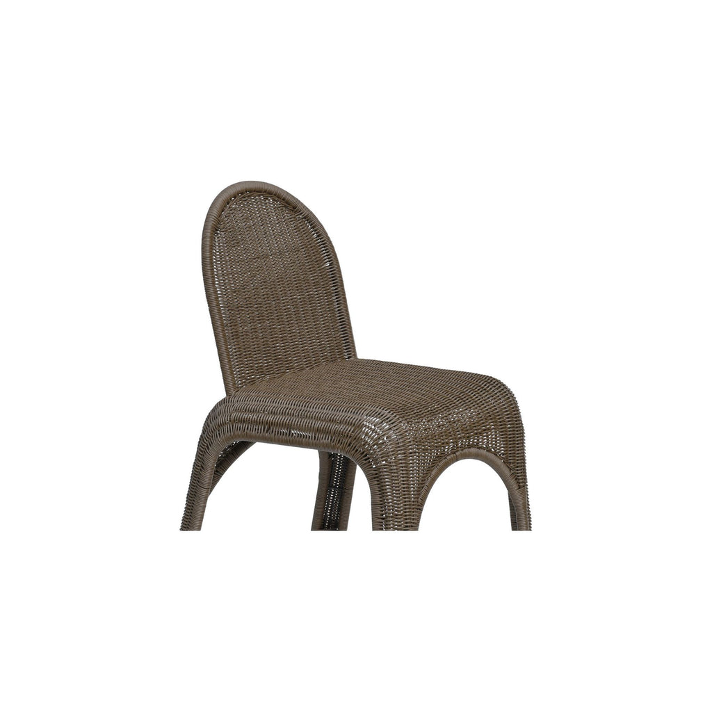 Kendall Outdoor Dining Chair Brown-Set of Two | Outdoor Dining Chairs | Moe's - Light House Co.