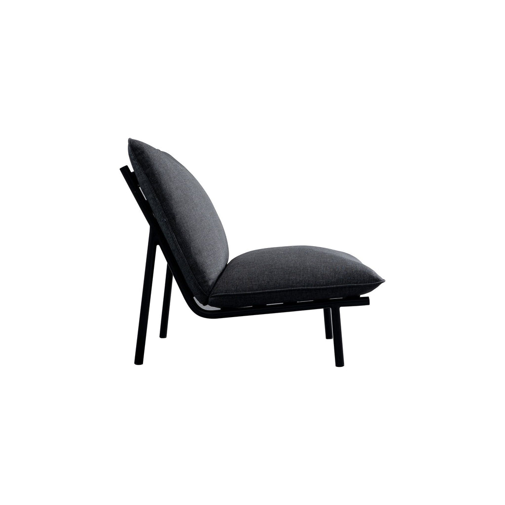 Morgan Outdoor Accent Chair Speckled Charcoal | Outdoor Chairs | Moe's - Light House Co.