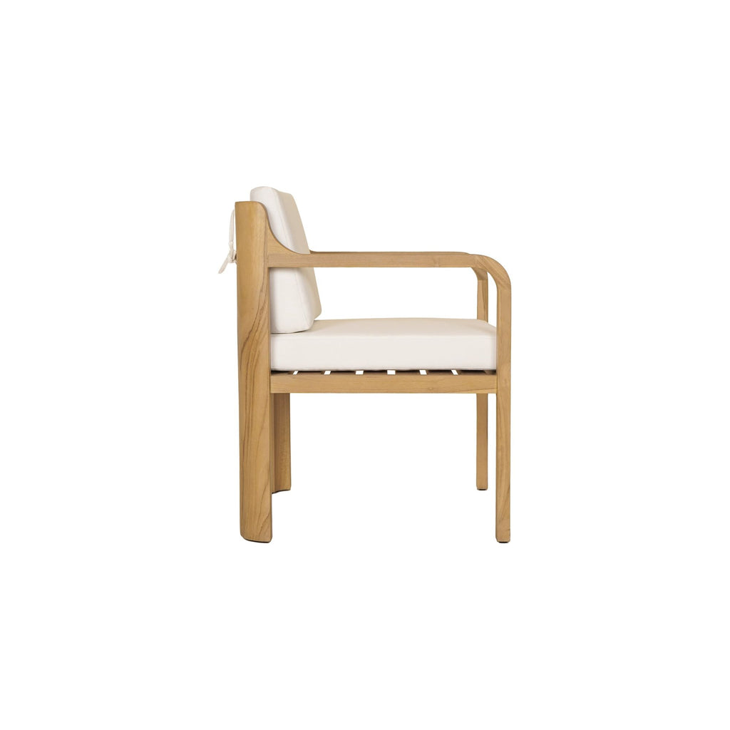 Nellie Outdoor Dining Chair White | Outdoor Dining Chairs | Moe's - Light House Co.
