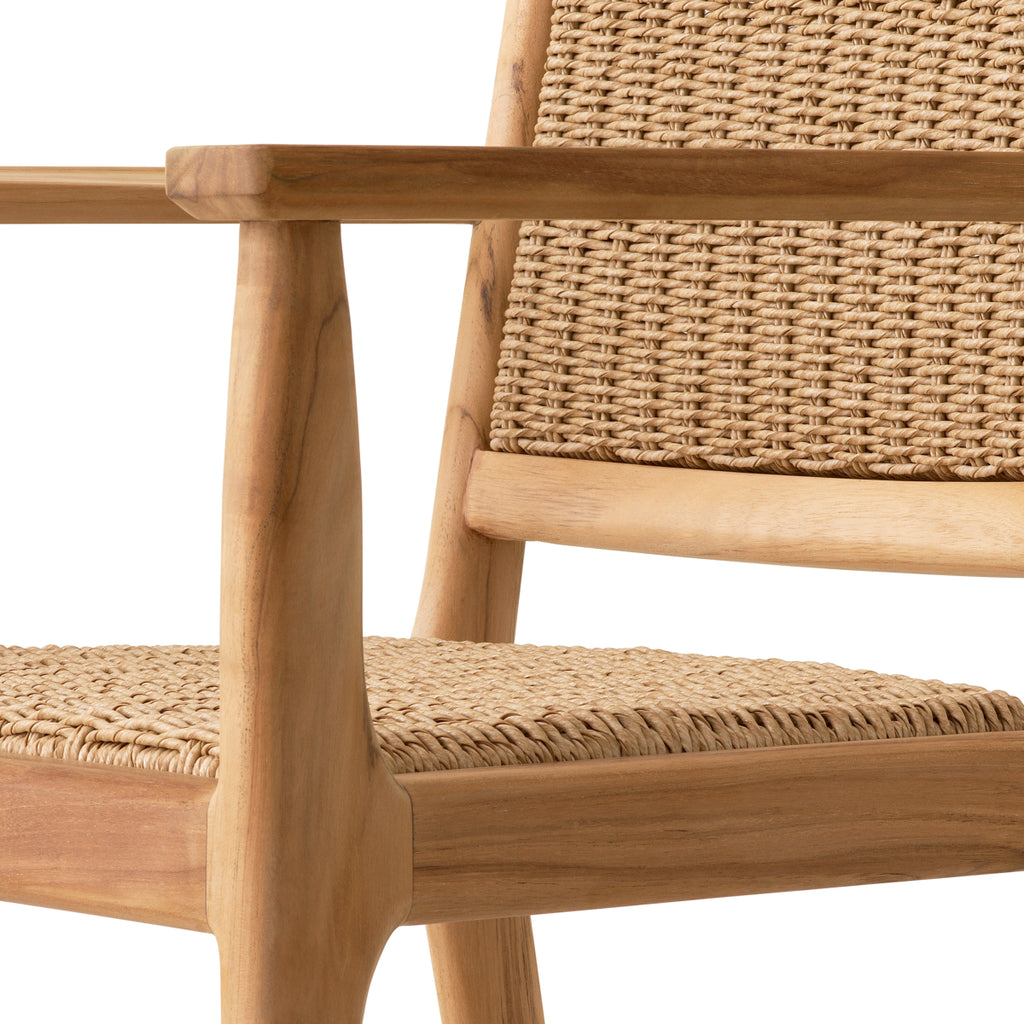 Pivetti Outdoor Dining Chair with Arm - Light House Co.