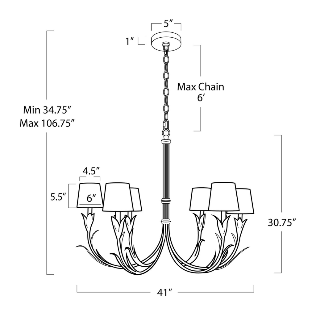 River Reed Chandelier - Light House Co.