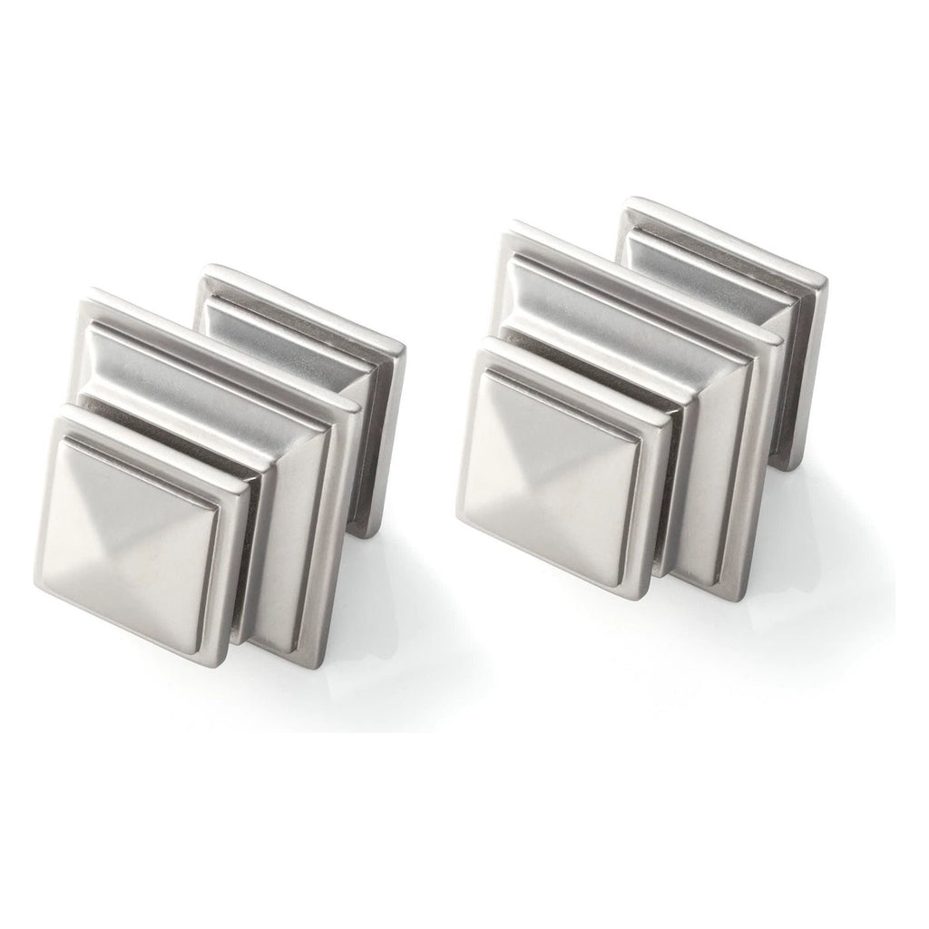 Square Finials | Satin Nickel | Home Accessories | Annie Selke - Light House Co.