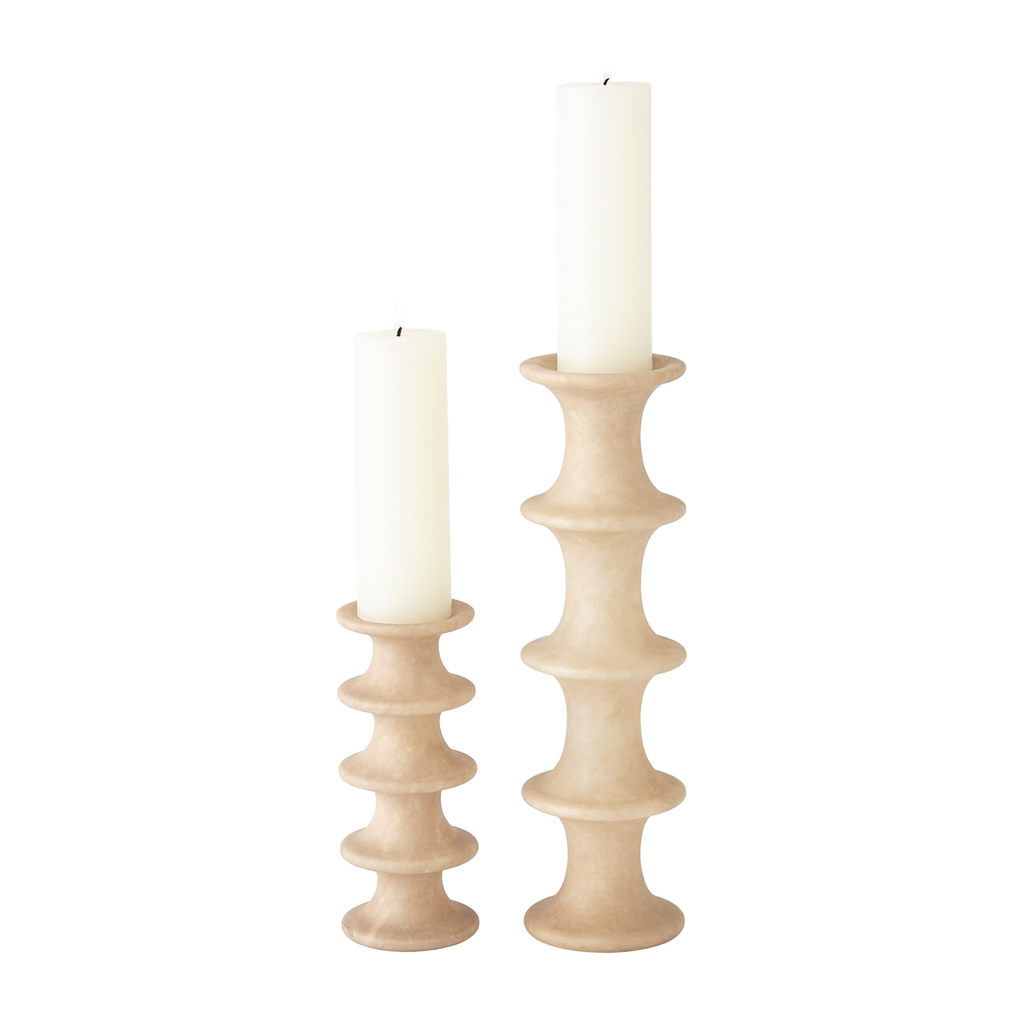 Ridge Alabaster Candlestick - Light House Co.