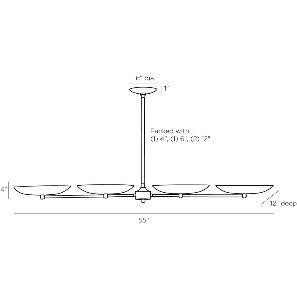 Griffith Linear Chandelier - Light House Co.