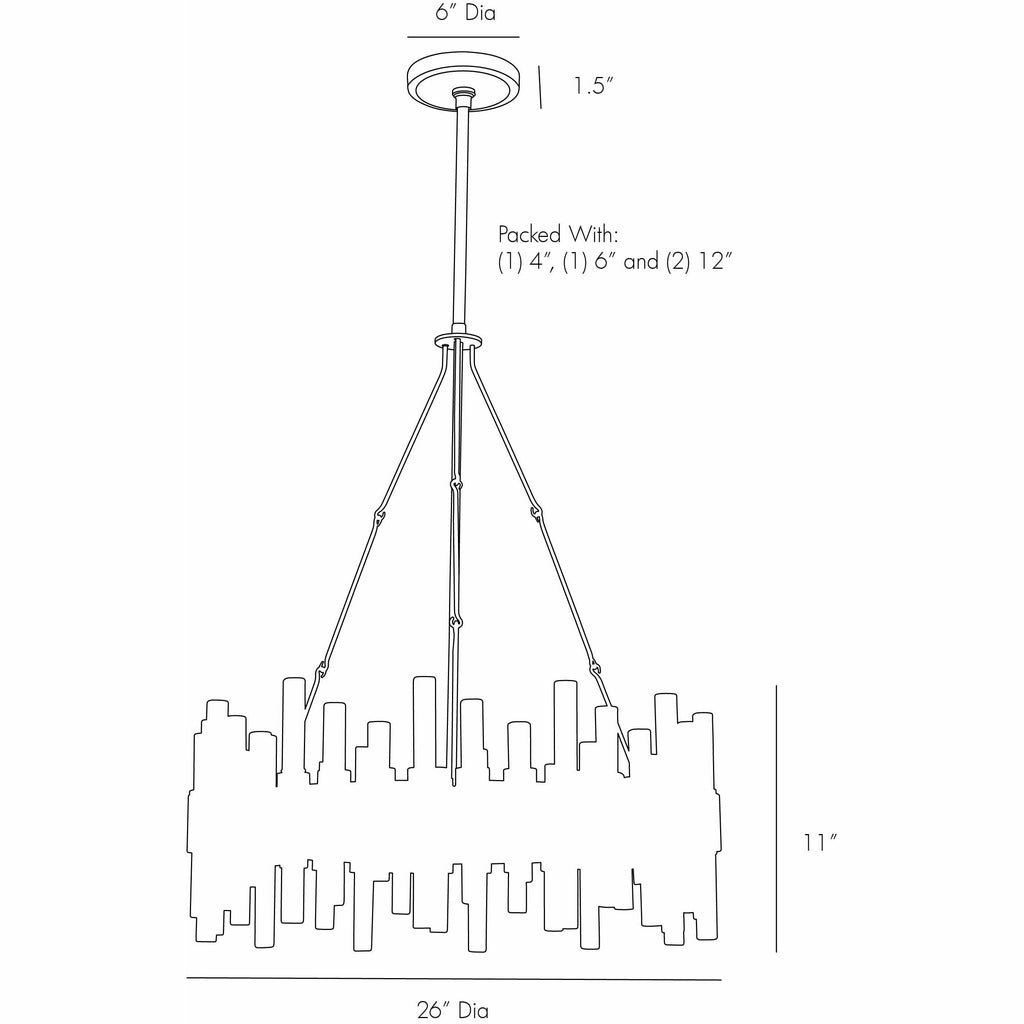 Haskell Chandelier - Light House Co.
