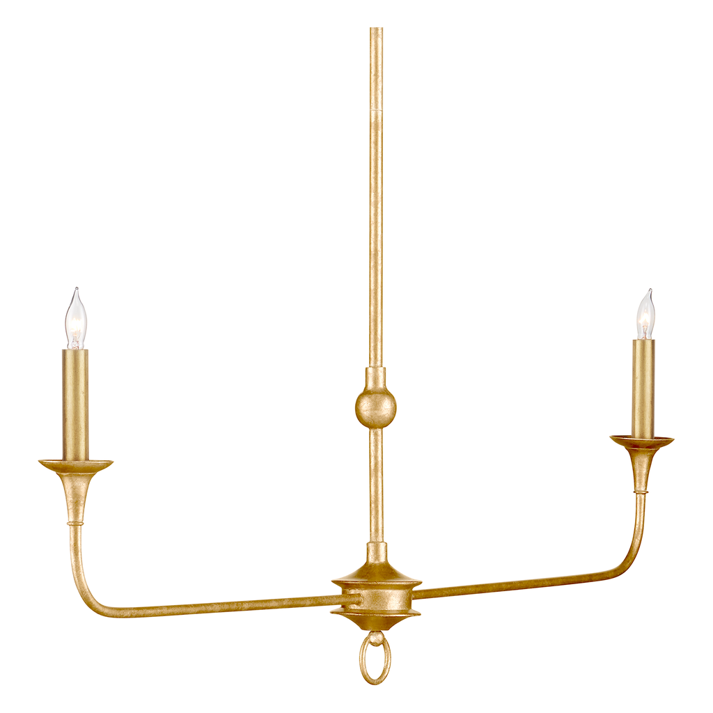 Nottaway Linear Gold Chandelier - Light House Co.