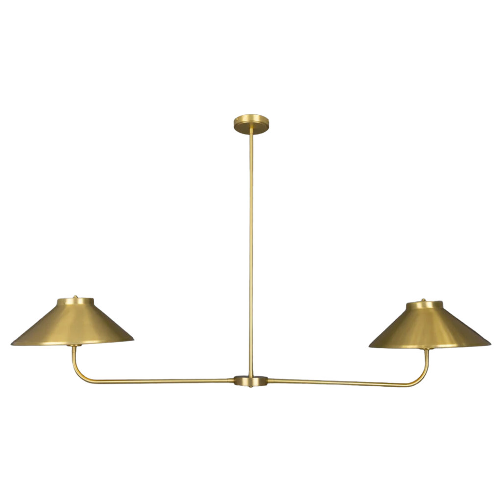 Princeton Modern Brass Island Chandelier - Light House Co.