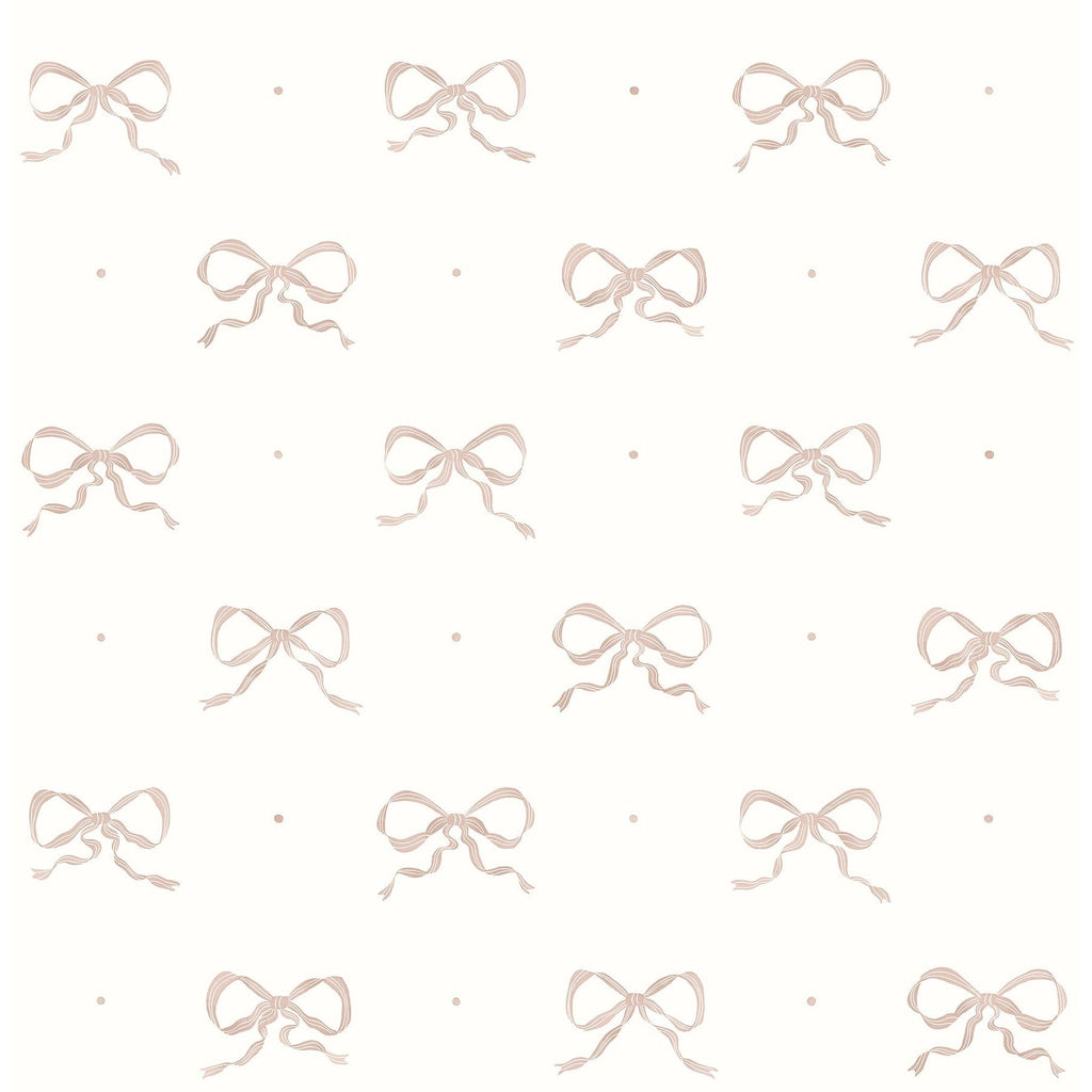 Emma Petal Large Bow Wallpaper | Wallpaper | York Wallcoverings - Light House Co.