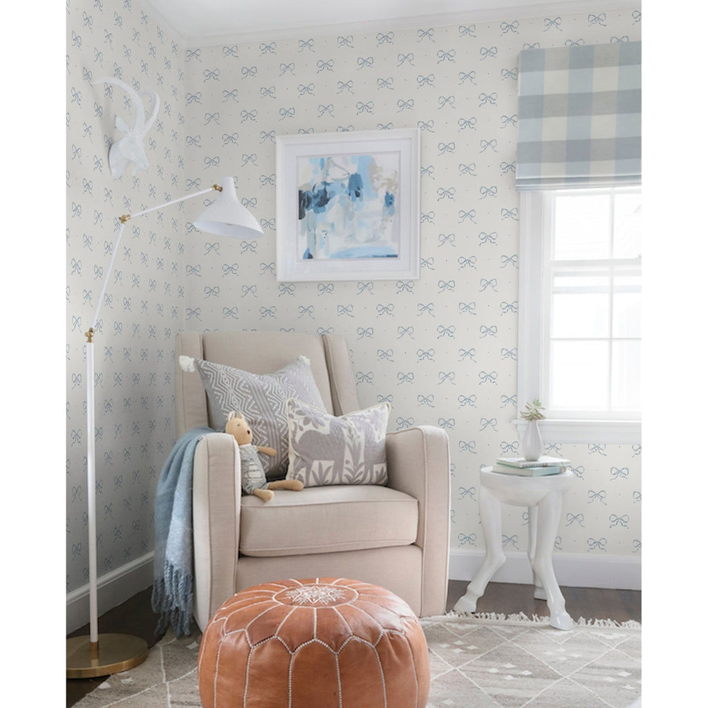 Emma Petal Large Bow Wallpaper | Wallpaper | York Wallcoverings - Light House Co.