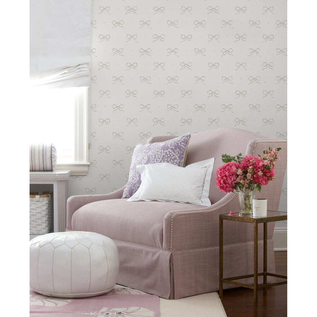Emma Petal Large Bow Wallpaper | Wallpaper | York Wallcoverings - Light House Co.