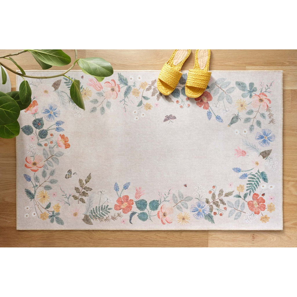 Atelier Strawberry Fields / Cream | Rifle Paper Co. Rugs x Loloi - Light House Co.