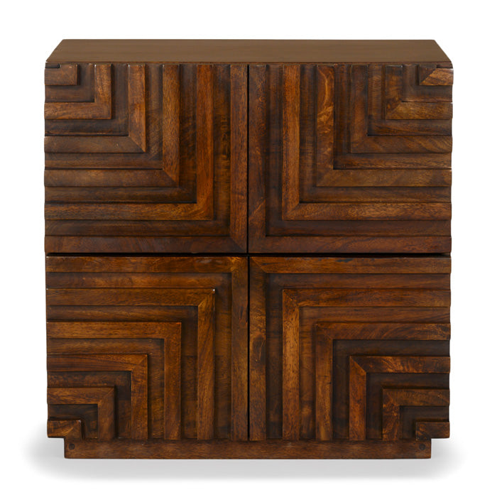 Maze Solid Wood Nightstand - Light House Co.