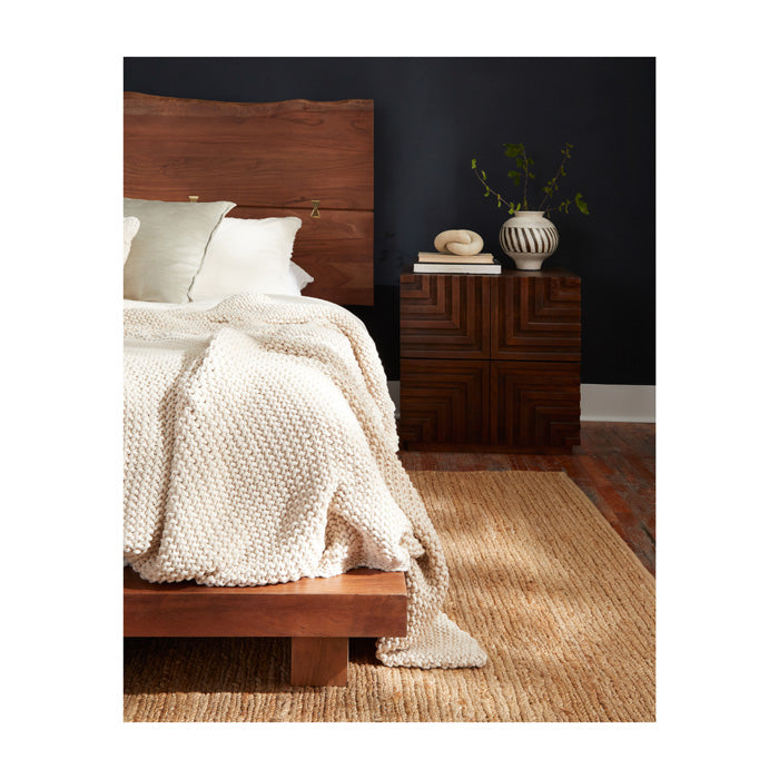 Maze Solid Wood Nightstand - Light House Co.
