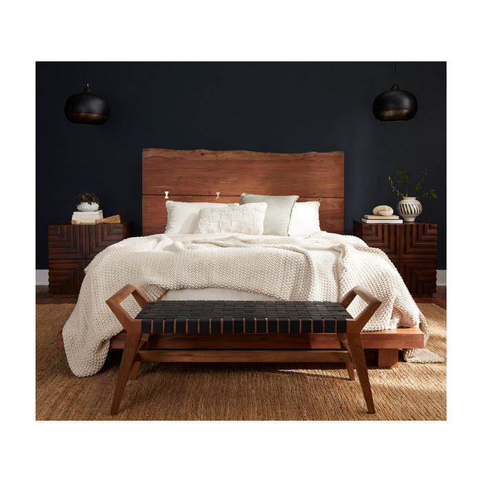 Maze Solid Wood Nightstand - Light House Co.