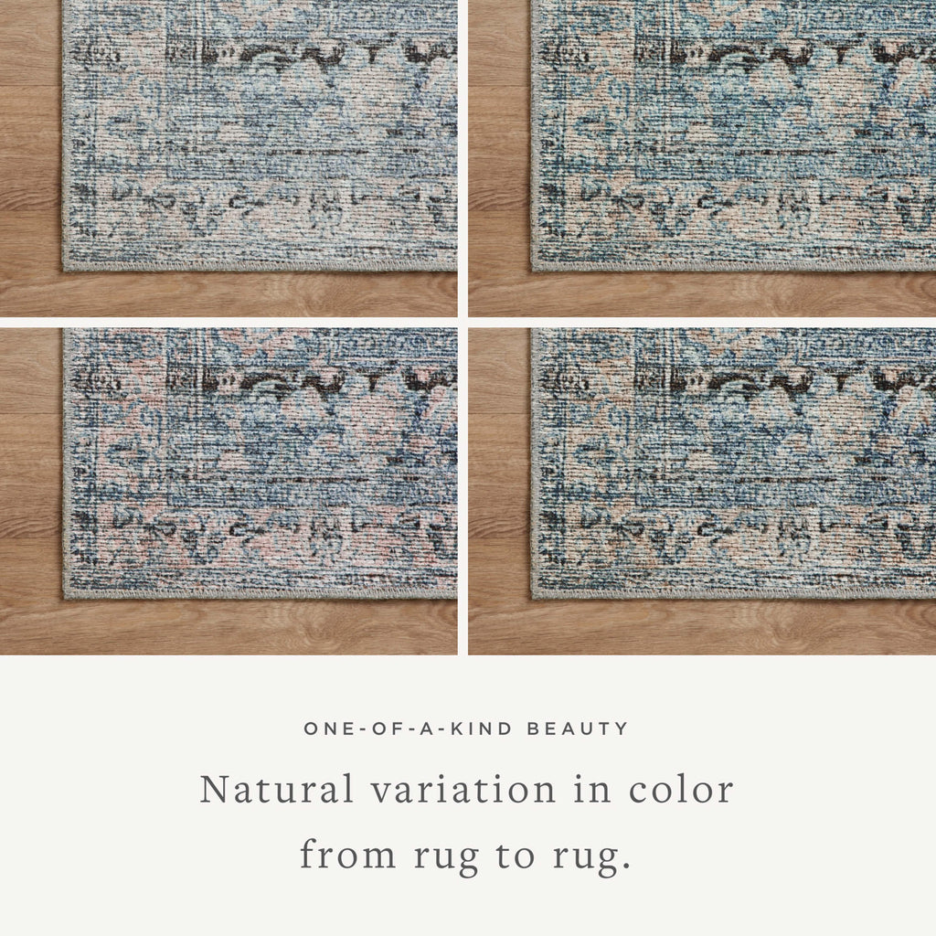 Billie Denim / Blush Rug | Amber Lewis x Loloi - Light House Co.