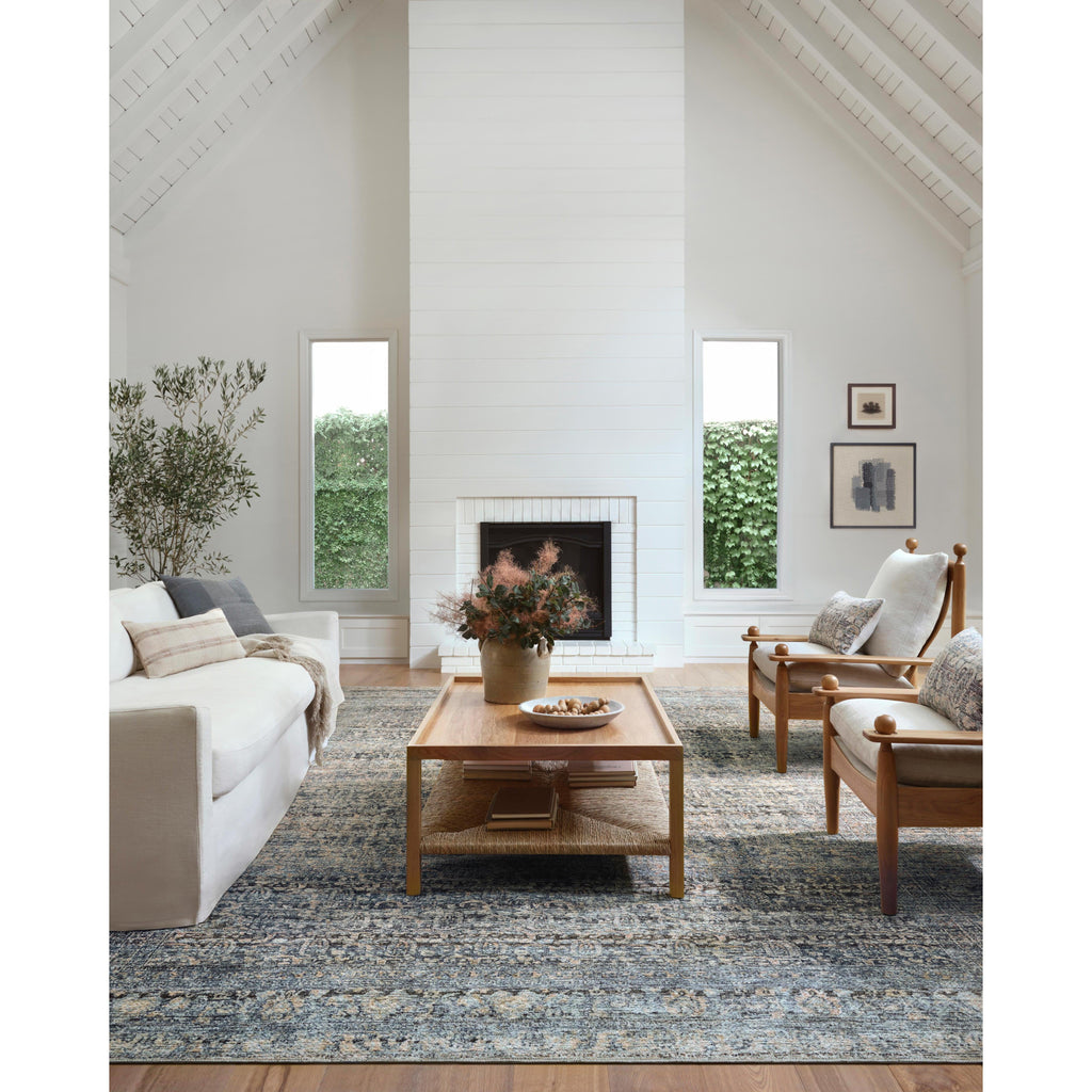 Billie Denim / Blush Rug | Amber Lewis x Loloi - Light House Co.
