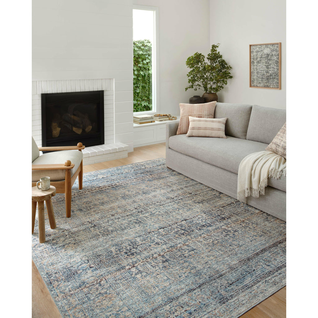 Billie Denim / Blush Rug | Amber Lewis x Loloi - Light House Co.