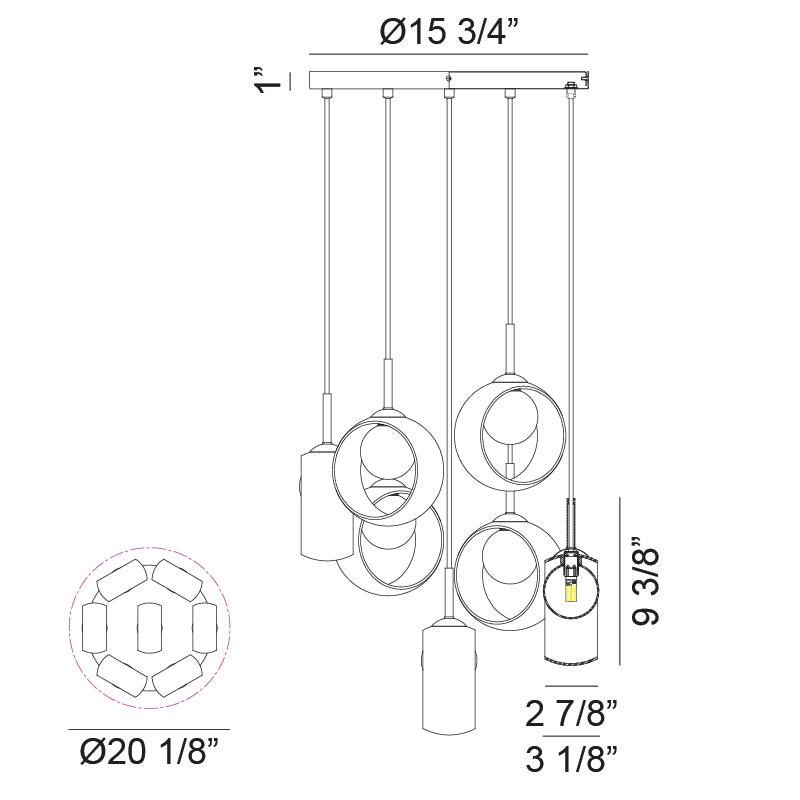 Delcia Chandelier - Light House Co.