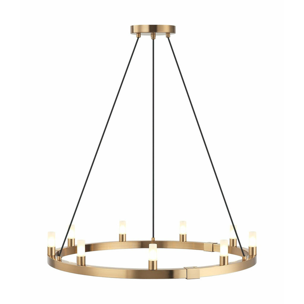 Replacement Glass Shade for Cascadian Chandelier (Aged Gold Brass / Medium) - Light House Co.