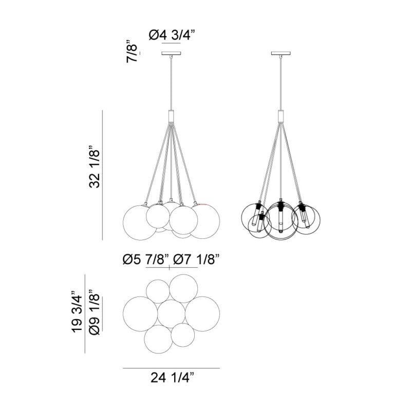 Magma Chandelier - Light House Co.