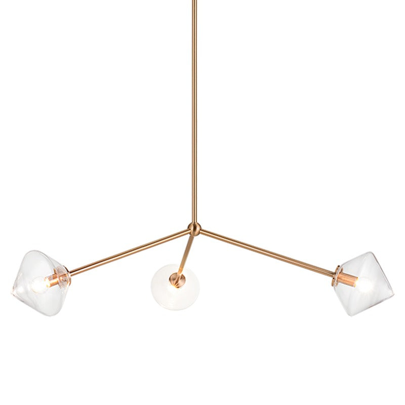 Novo 3 Light Diamond Chandelier - Light House Co.
